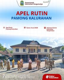 APEL RUTIN PAMONG KALURAHAN HARGOMULYO